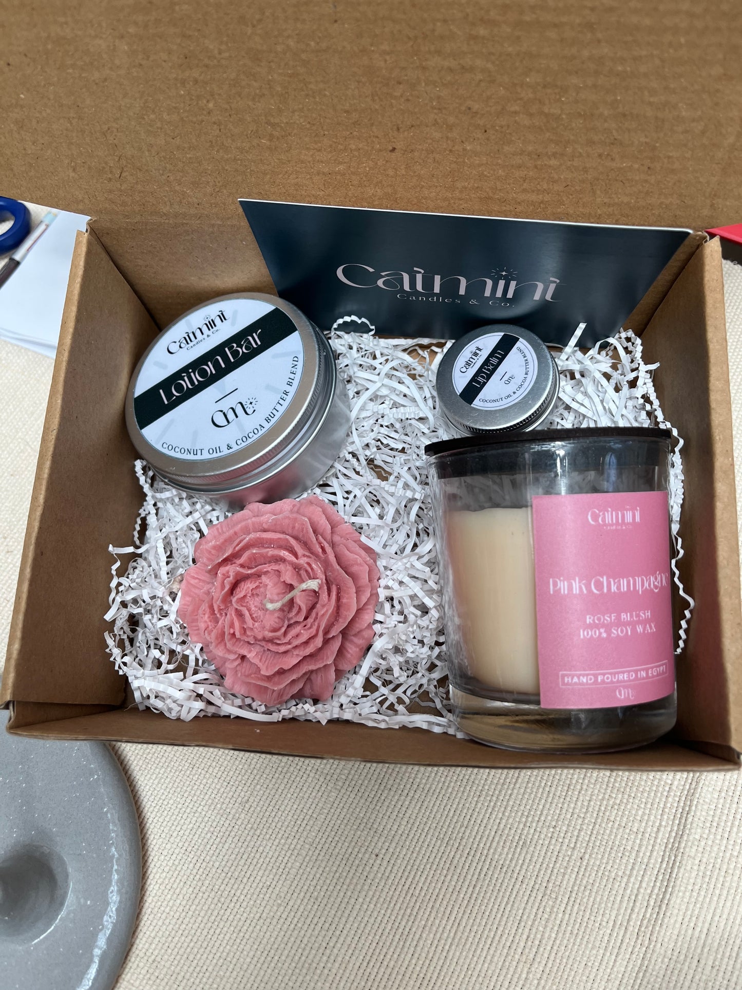 Floral candle bundle