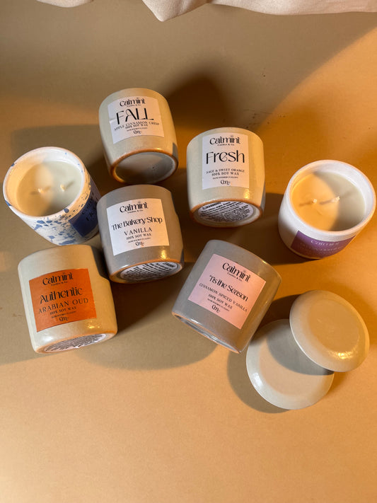 Beach Bonfire - Large Porcelain Candle