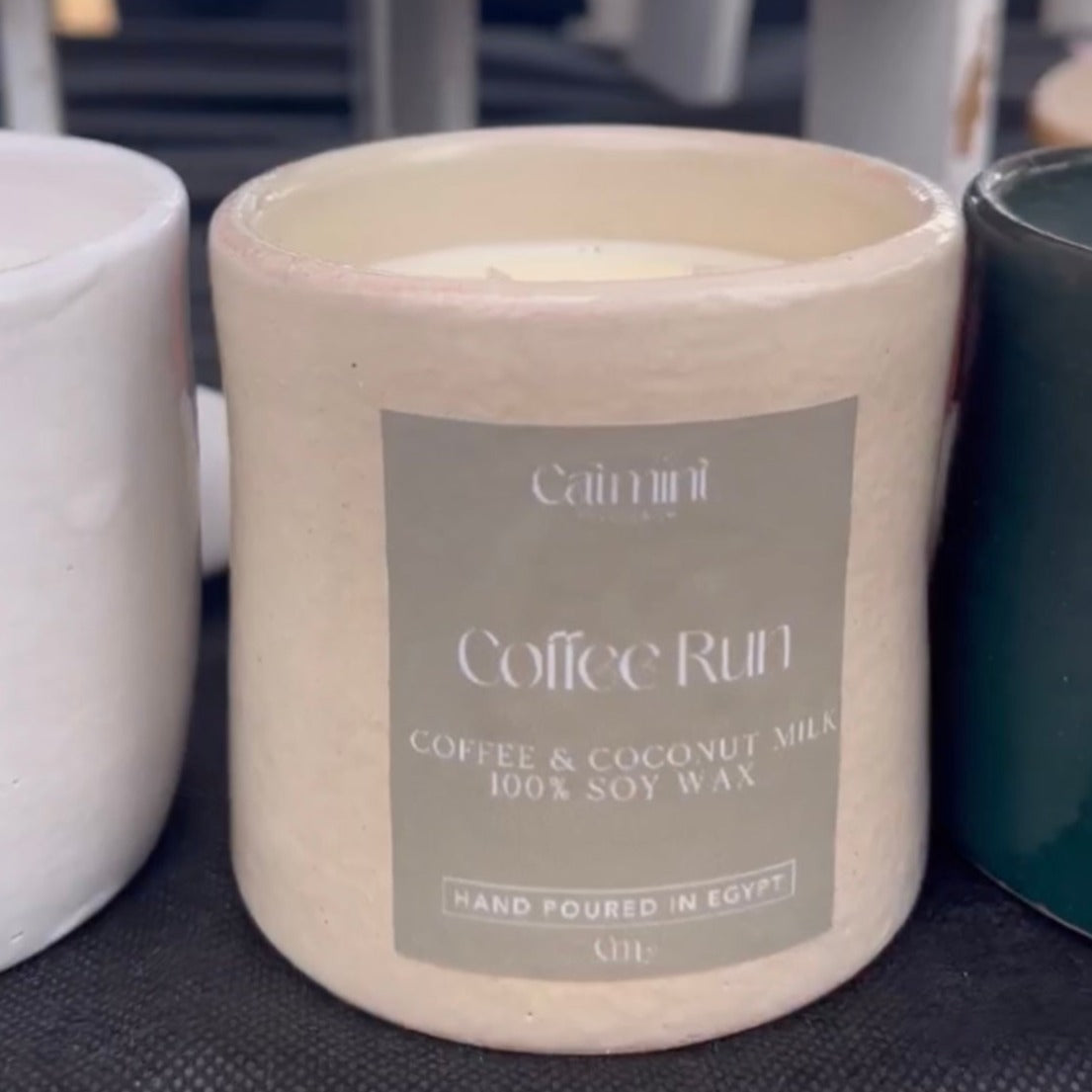 Coffee Run - Large Porcelain Candle