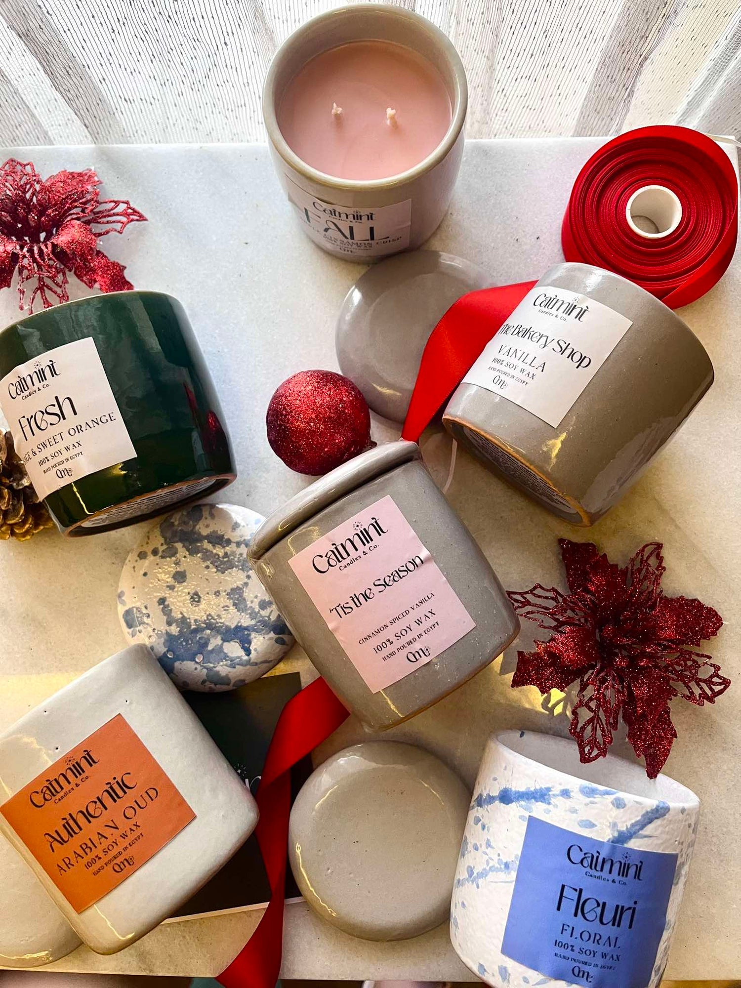 Multi-wicked Porcelain candles