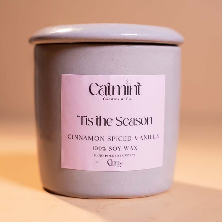 'Tis The Season - Large Porcelain Candle