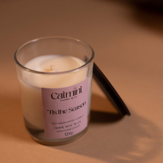 'Tis The Season - Small Wooden-Top Candle